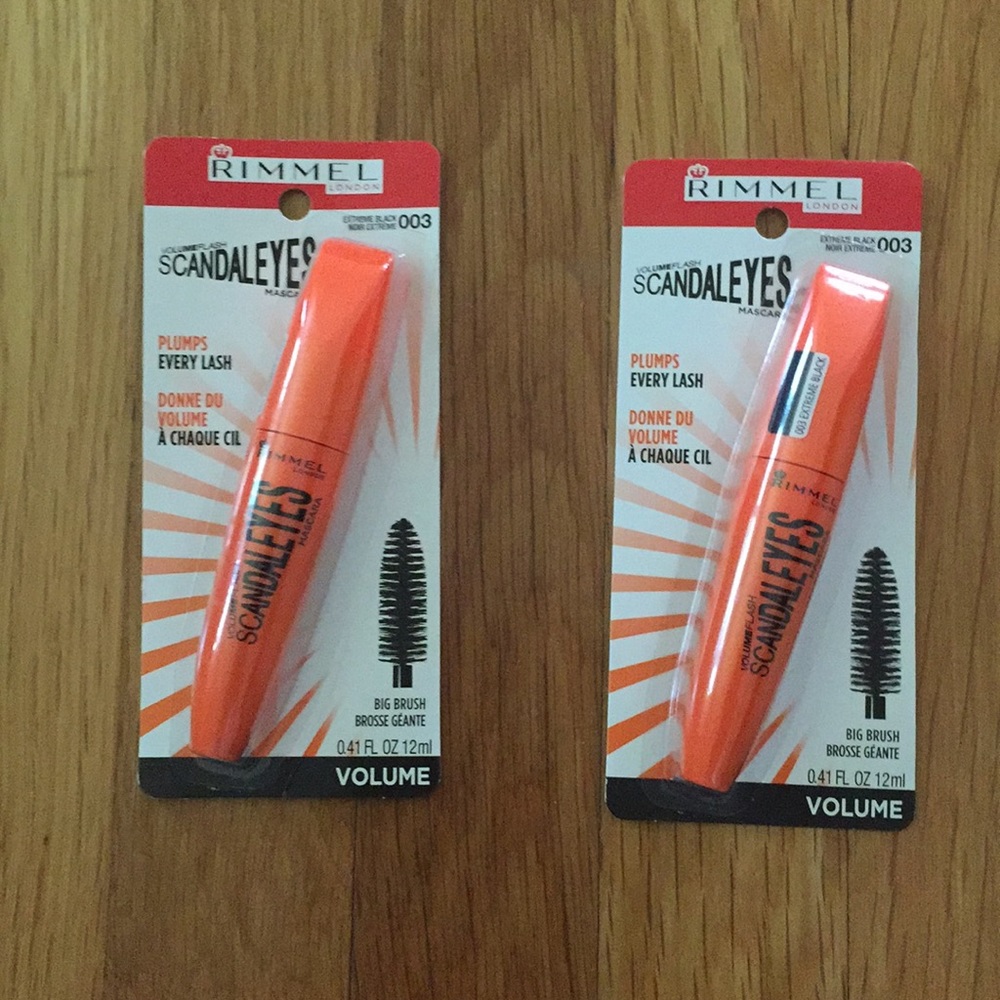 Rimmel Scandal eyes black mascara. 2 packs. New